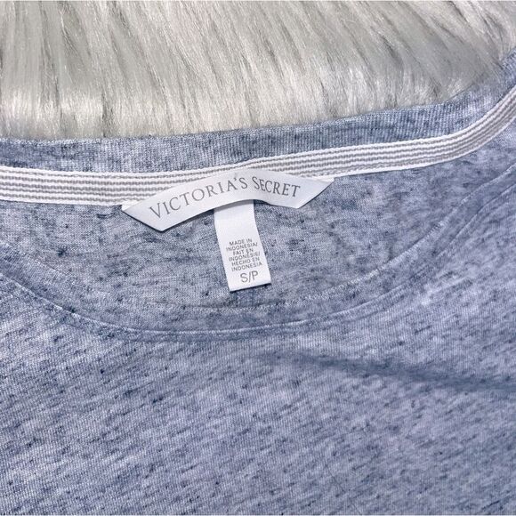 Victoria’s Secret Blue Marled Long Sleeve T-Shirt - Picture 5 of 5